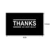 Gift Packaging 50 SheetsPack Simple Black Thank You Cards