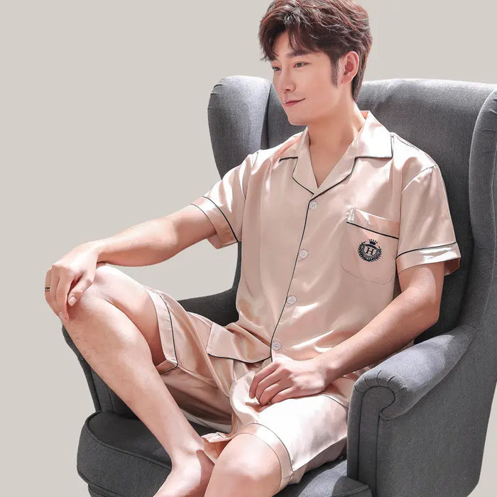 Summer men's pajamas Champagne