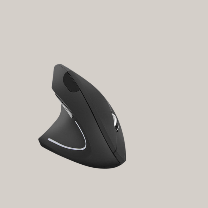 Six-Button Optical Computer Mouse Black left