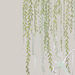 Inverted Willow Wicker Offset Printing Curtains Green