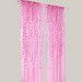 Inverted Willow Wicker Offset Printing Curtains Pink