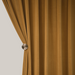 Solid Color Retro Bedroom Blackout Curtains