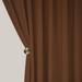 Solid Color Retro Bedroom Blackout Curtains
