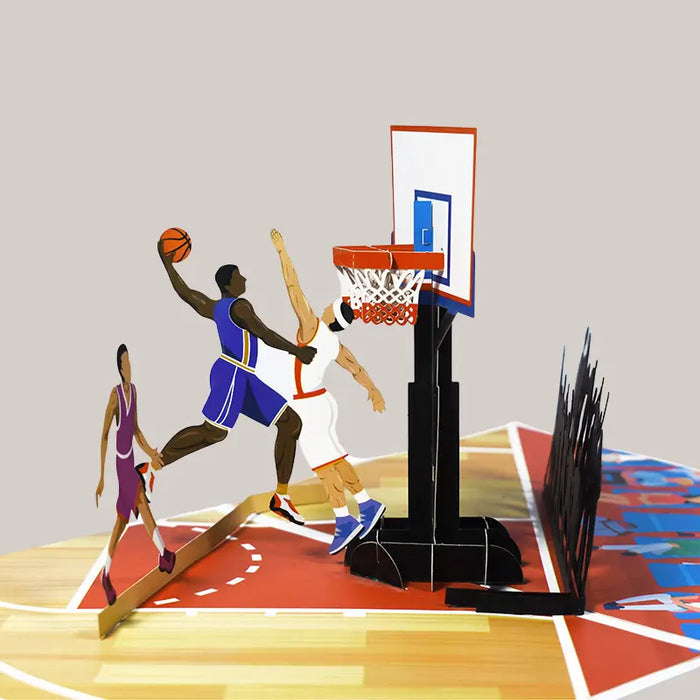 Original New 3D Stereoscopic Greeting Cards Basketball