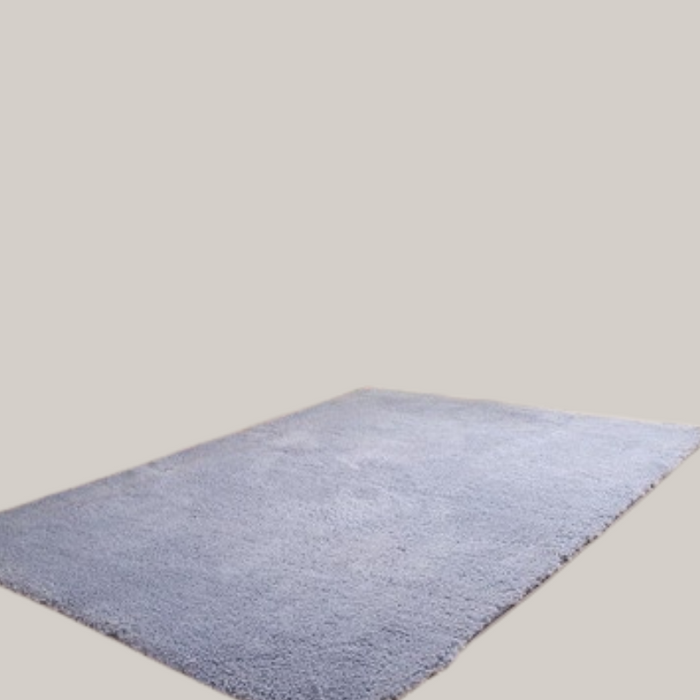 Living Room Rug Area Solid Carpet Gray