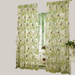 White Striped Yarn Translucent Curtain For Bedroom
