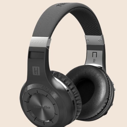 Bluedio Headphones White   Silver
