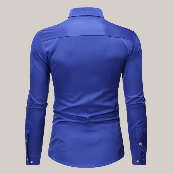 Royal Blue Wedding Tuxedo Shirt