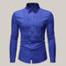 Royal Blue Wedding Tuxedo Shirt Blue