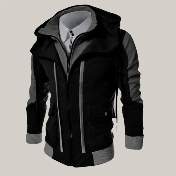 Casual Men Jackets Coats Black