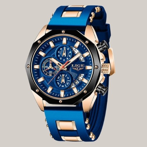 Silicone-Strap Everyday Watch