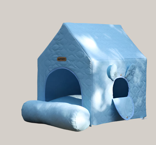 Enclosed Four-Season Pet House Blue 55X38X48cm