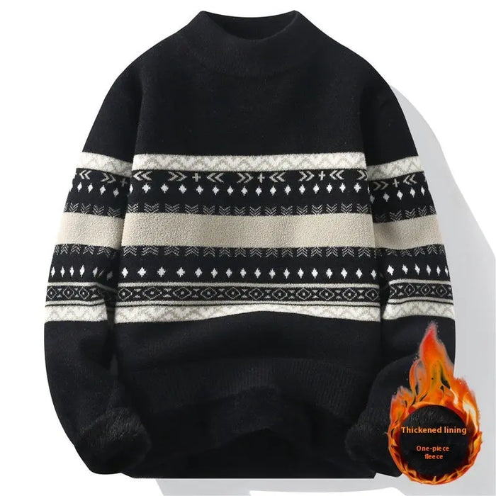 One-piece Velvet Sweater Black
