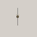Modern Aluminum Background Wall Light, 60 cm Black Gold 60cm Monochromatic warm light
