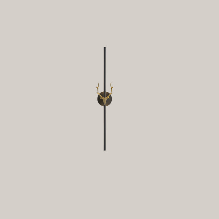 Modern Aluminum Background Wall Light, 60 cm Black Gold 60cm Monochromatic warm light