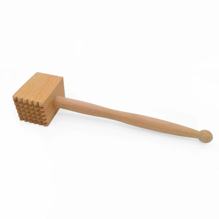 Beech Wood Meat Tenderizer – Natural Finish