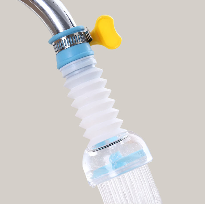 360° Rotating Universal PP Faucet Filter 3pcs Blue