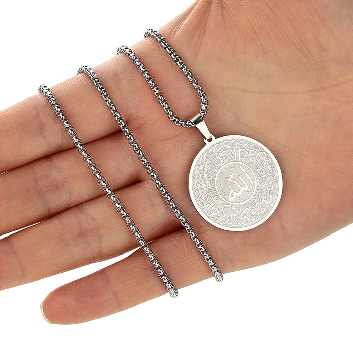 Men Calligraphy Necklace