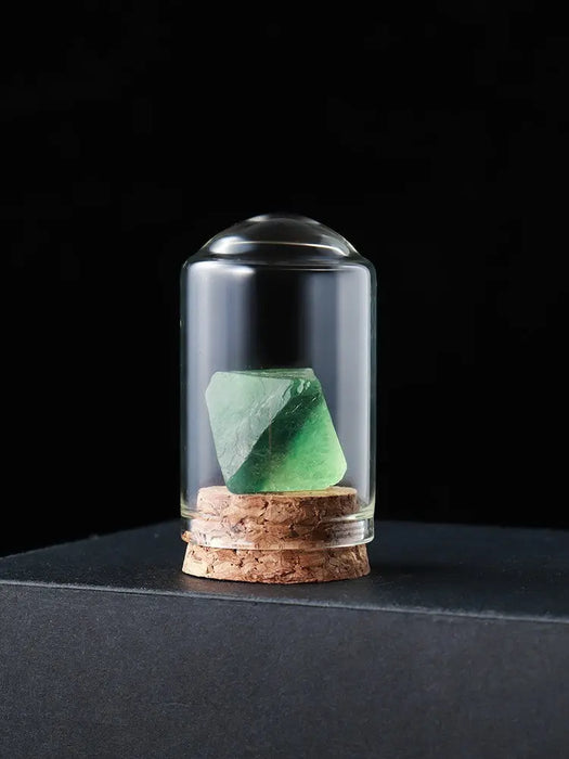 Natural Crystal Ore Specimen Ornaments Rock Eightsided green fluorite