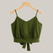 Summer Camisole Vest T Shirt Green