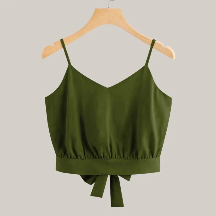 Summer Camisole Vest T Shirt Green