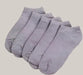 Black And White Gray Boat Socks Grey One size 10PCS