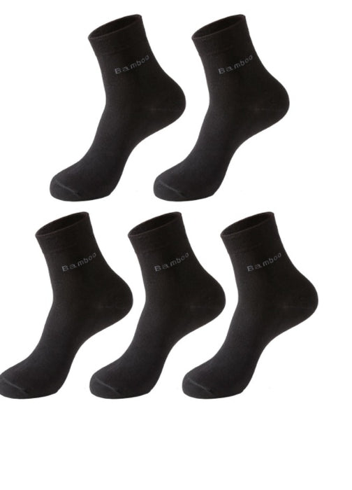 Solid Color Socks Men's