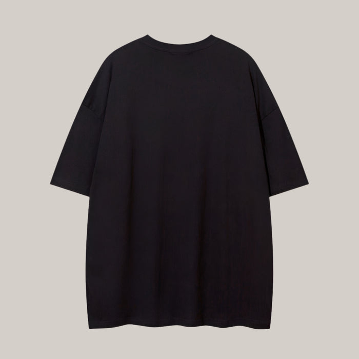 Mask Printed Short-sleeved T-shirt For Men