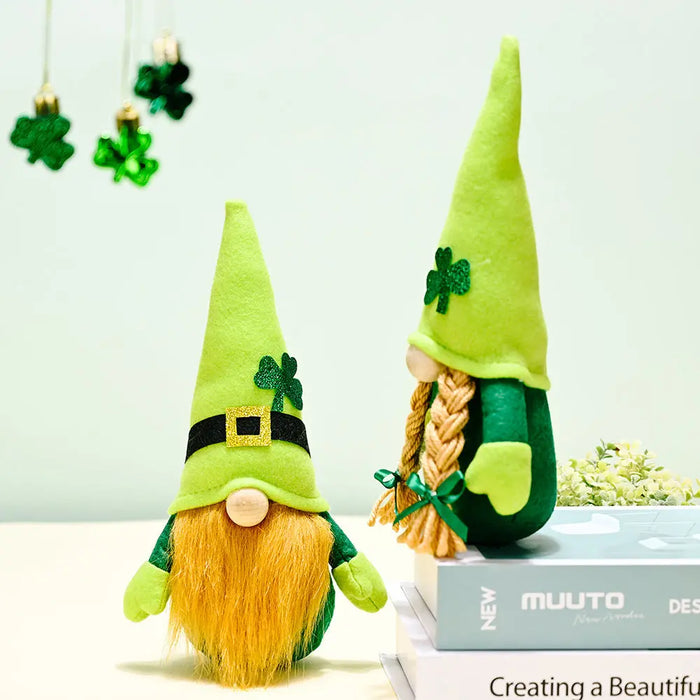 Irish Festival Decorated With Green Rudolph Action Figures