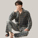 Men's Winter Flannel Pajamas Suit YD9286