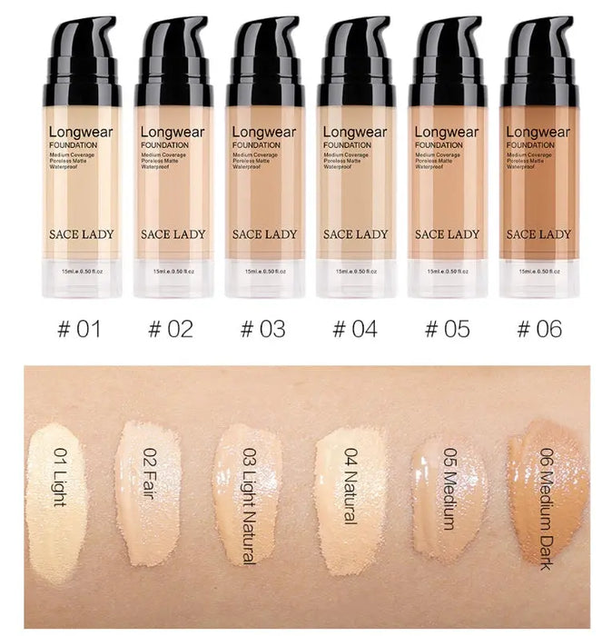 SACE LADY Liquid Foundation – 5 Shades