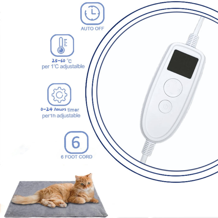 Thick Electric Warming Pad for Dogs and Cats 30x40cm US