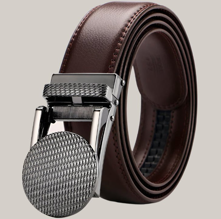 Adjustable Holeless Leather Belt
