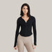 Hooded Running Workout Clothes Top Black