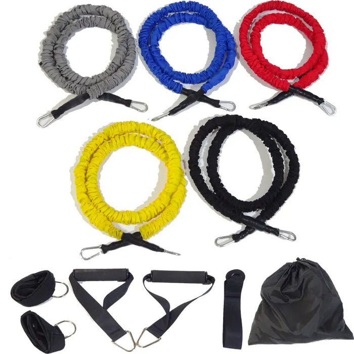 t Indoor Sports Latex Tension Belt Set 11piece carabiner webbing set