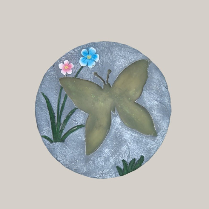 Non-Slip Outdoor Floor Tiles Fluorescent Butterfly