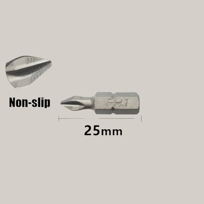 Anti-Slip Magnetic Hex-Shank Screwdriver Bit