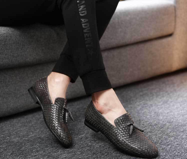 Men's Woven Summer Loafers Gray