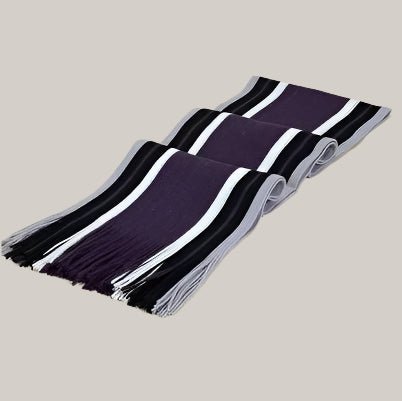 Men's Fringed Scarf for Autumn and Winter Purple