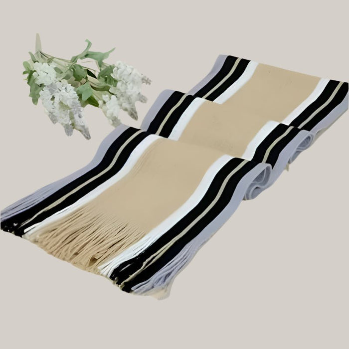 Men's Fringed Scarf for Autumn and Winter