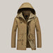Fashion Thick Men Cotton Warm Jacket Khaki