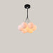 Nordic Moon Bubble LED Chandelier, 4000K Black 7pcs White ball 12cm