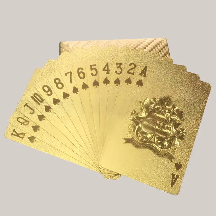 Playing Cards Gold Foil Playing Gold