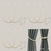 Modern Rope Curtain Tiebacks, Pair Z53