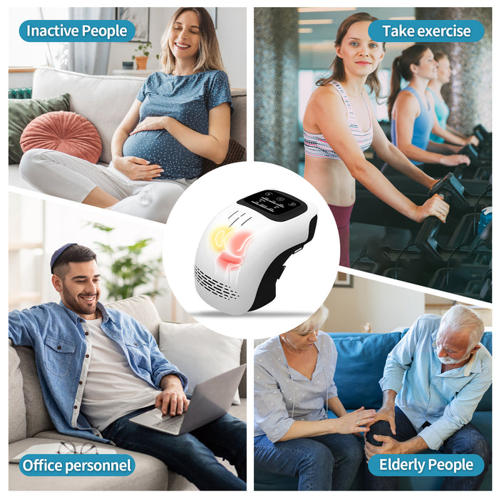 Massager Rechargeable Pain Relief Infrared Laser Vibration Knee Massager