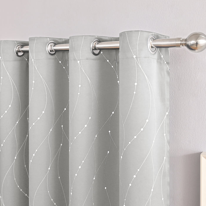 Decorative Blackout Curtains Light Gray