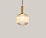 Retro Glass LED Chandelier, 20 cm Small cognac color B