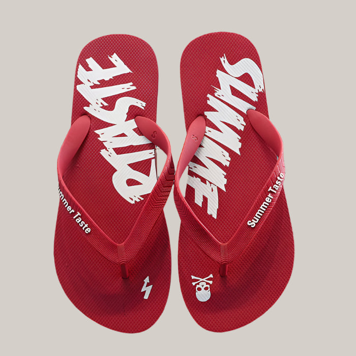 Men's Non-Slip Trendy Flip-Flops Red