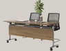 Minimalist Office Chair 1800x500x750 walnut 2PCS