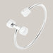 Sports Dumbbell Bracelet Silver
